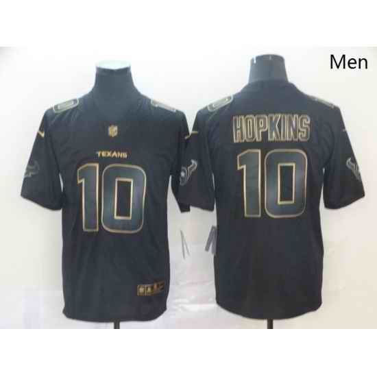 Texans 10 DeAndre Hopkins Black Gold Vapor Untouchable Limited Jersey